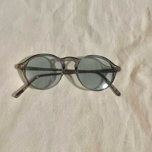Oliver Peoples Round Gray Sunglasses